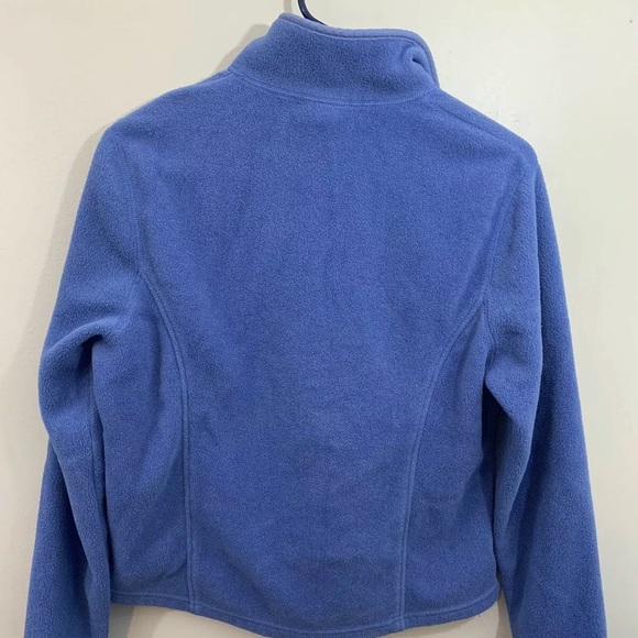 LL Bean Small Blue Snap T Sweater Fleece Pullover - Picture 6 of 7